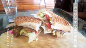 The two amazing owners opened their doors earlier just for me. 
Lots of awesome food to choose from, the owner makes her own seitan,it's to die for! Had a nice chat with them!  at Comiendo Sano Mi Tienda de la Salud in Mazatlan