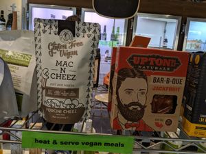 In the grocery section of the cafe at New Town Greenstore Cafe in New Town