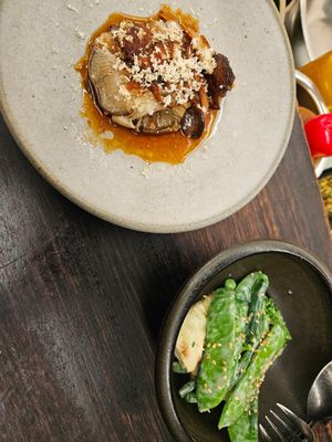 This mushroom sauce is so good I would drink it. at Aloft in Hobart