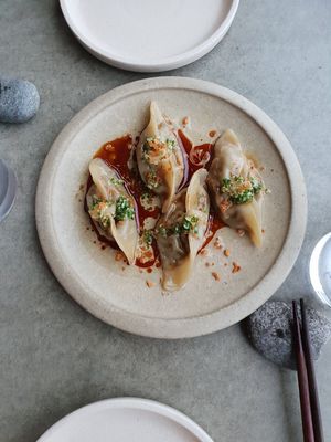 Mushroom dumplings at Aloft in Hobart