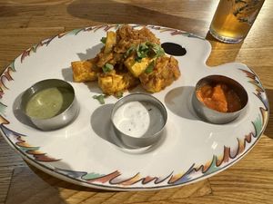 Vegan tofu starter  at Herb Restaurant in Leicester