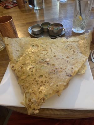 Onion based dosa   at Herb Restaurant in Leicester