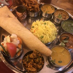 Pre theatre thali   at Herb Restaurant in Leicester