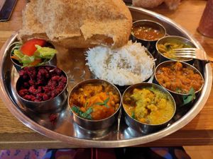 Thali at Herb Restaurant in Leicester