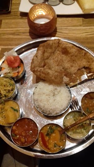 The food is so good even my non veggie/vegan friends like it! at Herb Restaurant in Leicester