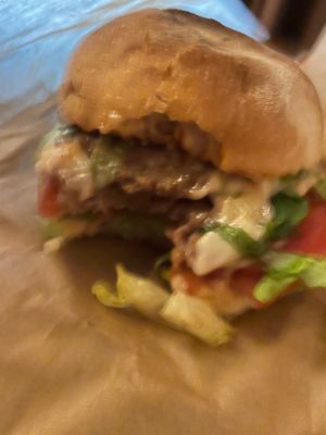 Beyond Burger. Delicious. 5/5.  at Edgy Veggy in Sofia