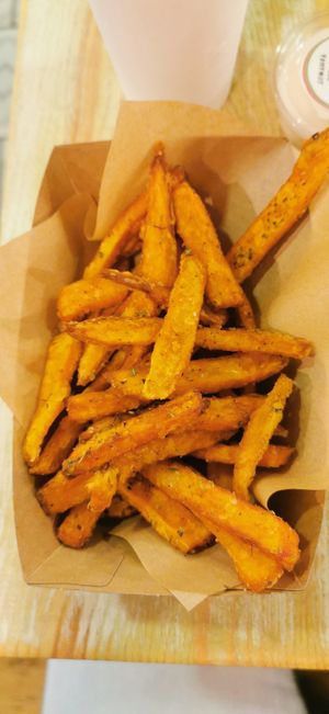 Sweet fries at Edgy Veggy in Sofia