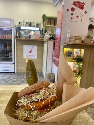 Amazing burger !  at Edgy Veggy in Sofia