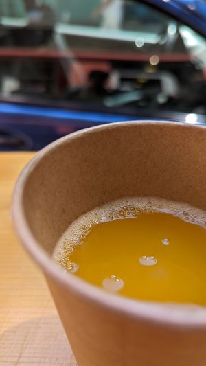 Orange soda at Edgy Veggy in Sofia