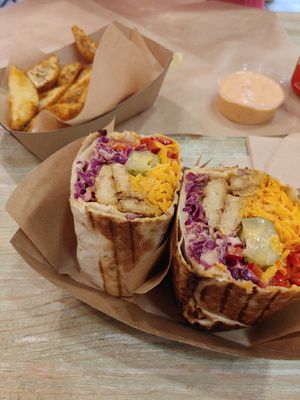 Tempeh Burrito at Edgy Veggy in Sofia