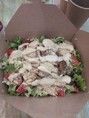 Salad dish. at Edgy Veggy in Sofia