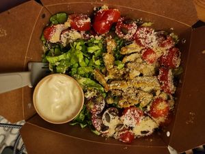 Caesar salad at Edgy Veggy in Sofia