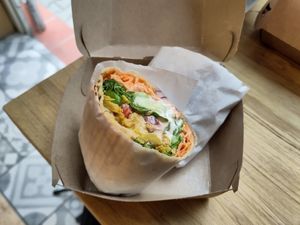 Unchicken Burrito at Edgy Veggy in Sofia