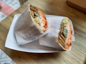 Tempeh Burrito at Edgy Veggy in Sofia
