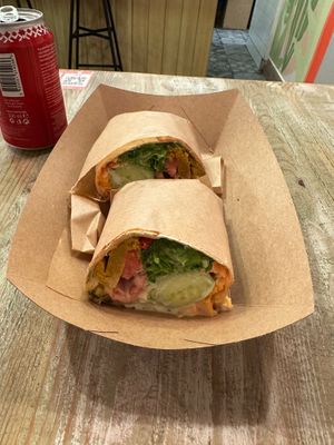 No-chicken burrito at Edgy Veggy in Sofia