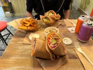 A great amount of food for the price at Edgy Veggy in Sofia