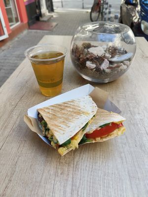 Quesadilla at Edgy Veggy in Sofia