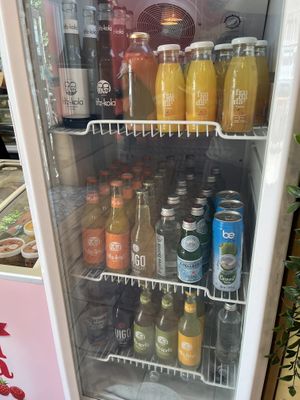 Drinks (they have kombucha)  at Edgy Veggy in Sofia