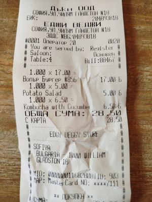  at Edgy Veggy in Sofia