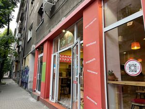 Outside. at Edgy Veggy in Sofia