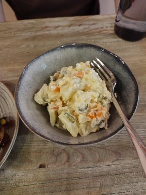 Potato salad at Edgy Veggy in Sofia