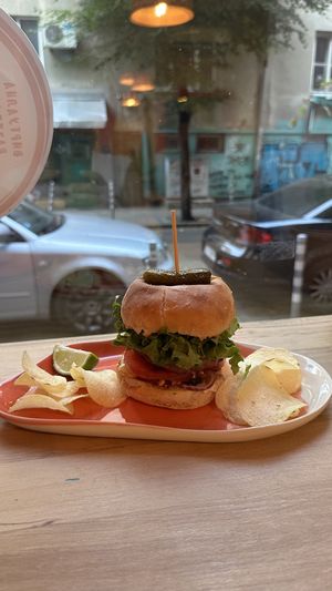 Vhopper Burger  at Edgy Veggy in Sofia