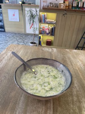 Soup of the dayy  at Edgy Veggy in Sofia