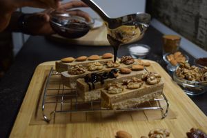 Dessert at Edgy Veggy in Sofia