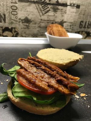 Saitan strips at Edgy Veggy in Sofia