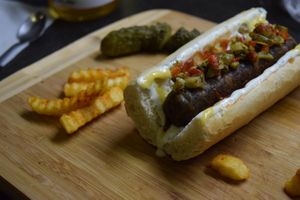 Hot Dog at Edgy Veggy in Sofia