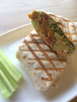 No-chicken burrito at Edgy Veggy in Sofia