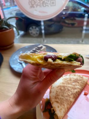quesadilla mniamm at Edgy Veggy in Sofia