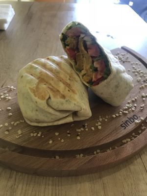 seitan burrito  at Edgy Veggy in Sofia