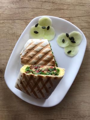 quinoa burrito at Edgy Veggy in Sofia