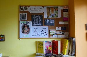 Inside at Edgy Veggy in Sofia