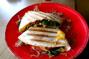 quesadilla at Edgy Veggy in Sofia