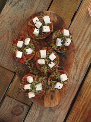 Bruschetta  at Edgy Veggy in Sofia