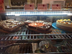 Cakes at Edgy Veggy in Sofia