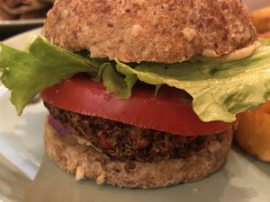 Burger  at Edgy Veggy in Sofia