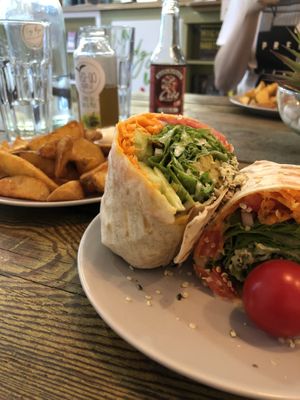Unchicken Burrito at Edgy Veggy in Sofia