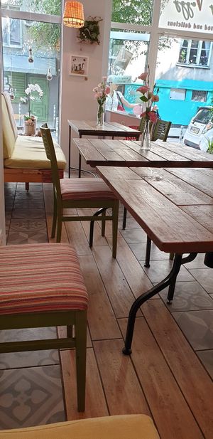 Inside at Edgy Veggy in Sofia