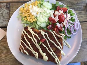 Delicious menu of the day at Edgy Veggy in Sofia