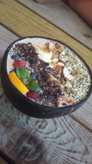 Macai smoothie bowl at Edgy Veggy in Sofia