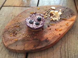 Berry cheesecake  at Edgy Veggy in Sofia