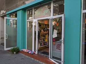 Entrance at Edgy Veggy in Sofia