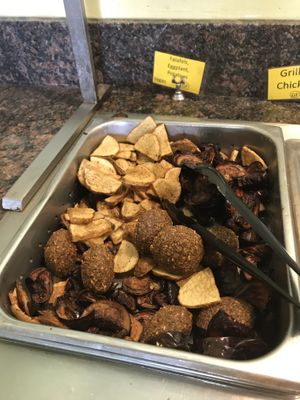 Vegan buffet options  at Ozzy's Kabob in Okemos