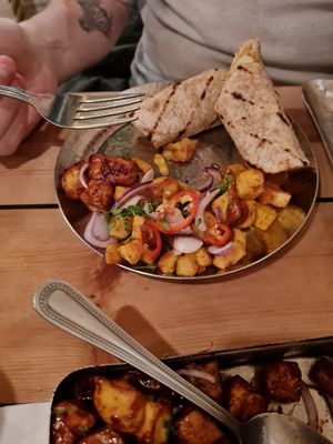 Chip butty at Mowgli - Grand Central in Birmingham