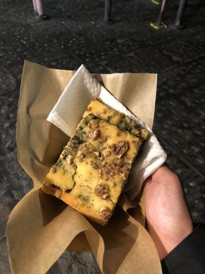 Focaccia  at Oven  in Naples