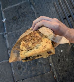 Focaccia at Oven  in Naples