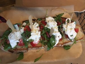 Fresh and delectable Crustone at Oven  in Naples